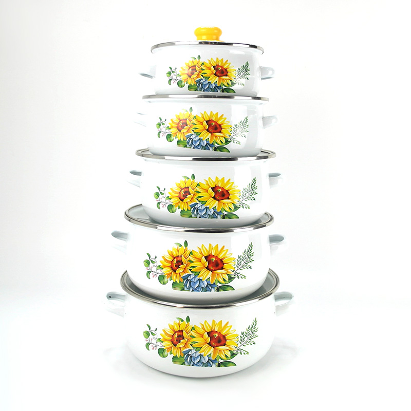 Enamel Casserole Cookware Sets Cooking Pot