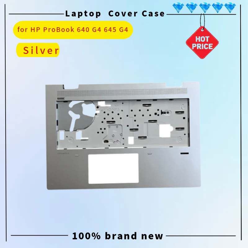 for HP Probook 640 G4 645 G4 Palmrest Upper Cover Case C Shell Keyboard Bezel Silver L09560-001 New
