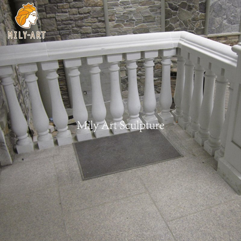 High Quality Morden Style White Column Stone Baluster Marble Handrial