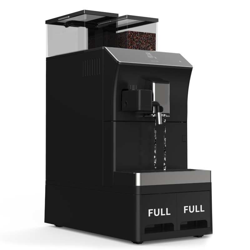 Mcilpoog Milk Frother Fully Automatic Coffee Machine with Grinder Built in