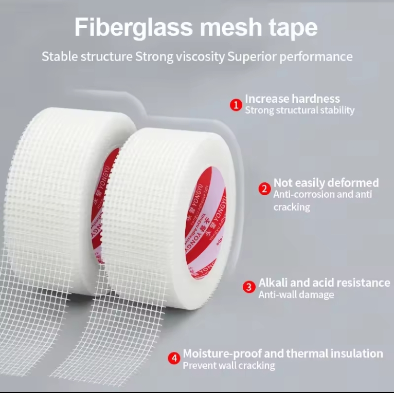 Fiber Glass Mesh Self Adhesive Fiberglass Mesh Fabric Paper Drywall Tape