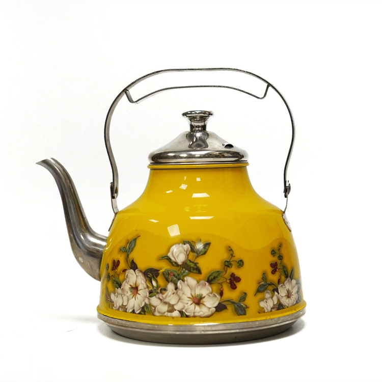 Чайник из нержавеющей стали с цветочным узором, 1.5-2.0 л