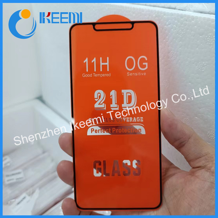 Защитное стекло 9H 21D для iPhone 7-16, антицарапины