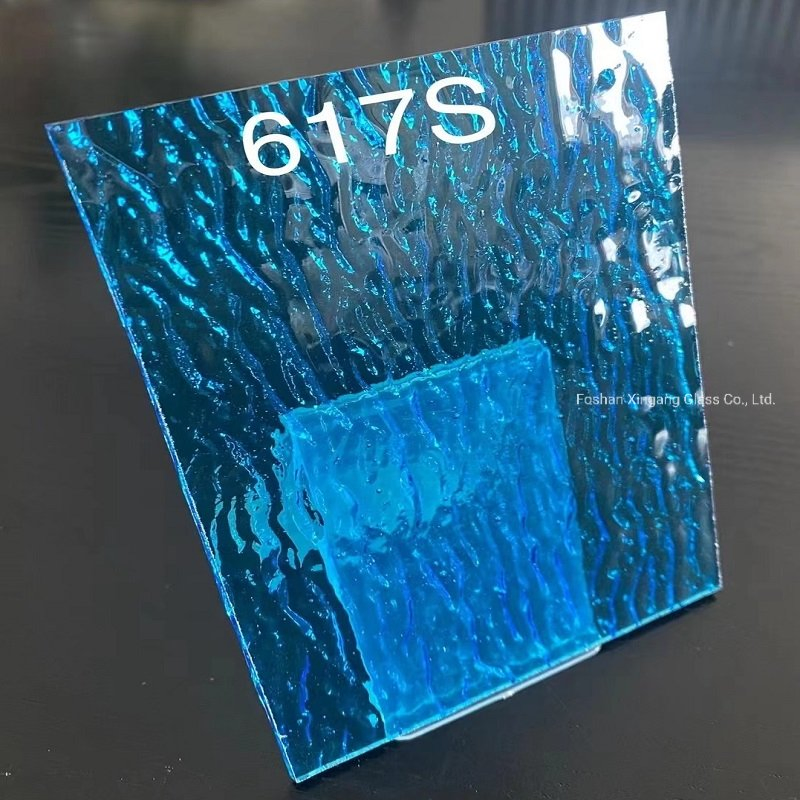 Waves/Water Lines Colored/Stained/Texture Glass for Cathedral/Church Windows/Doors/Decorations/DIY Mosaic Tiles