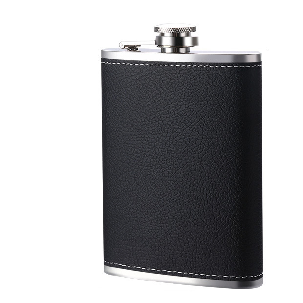 304 Stainless Steel Hip Flask Black Powder Coated Whisky Colourful Wine Bottle Hip Flask for Monkey Shoulder