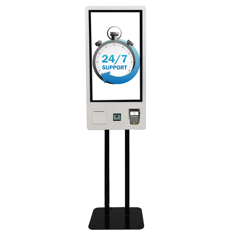 Wall Mounted 21 Inch Cashless Fast Food Ordering Kiosk for Restaurant Kiosks Food