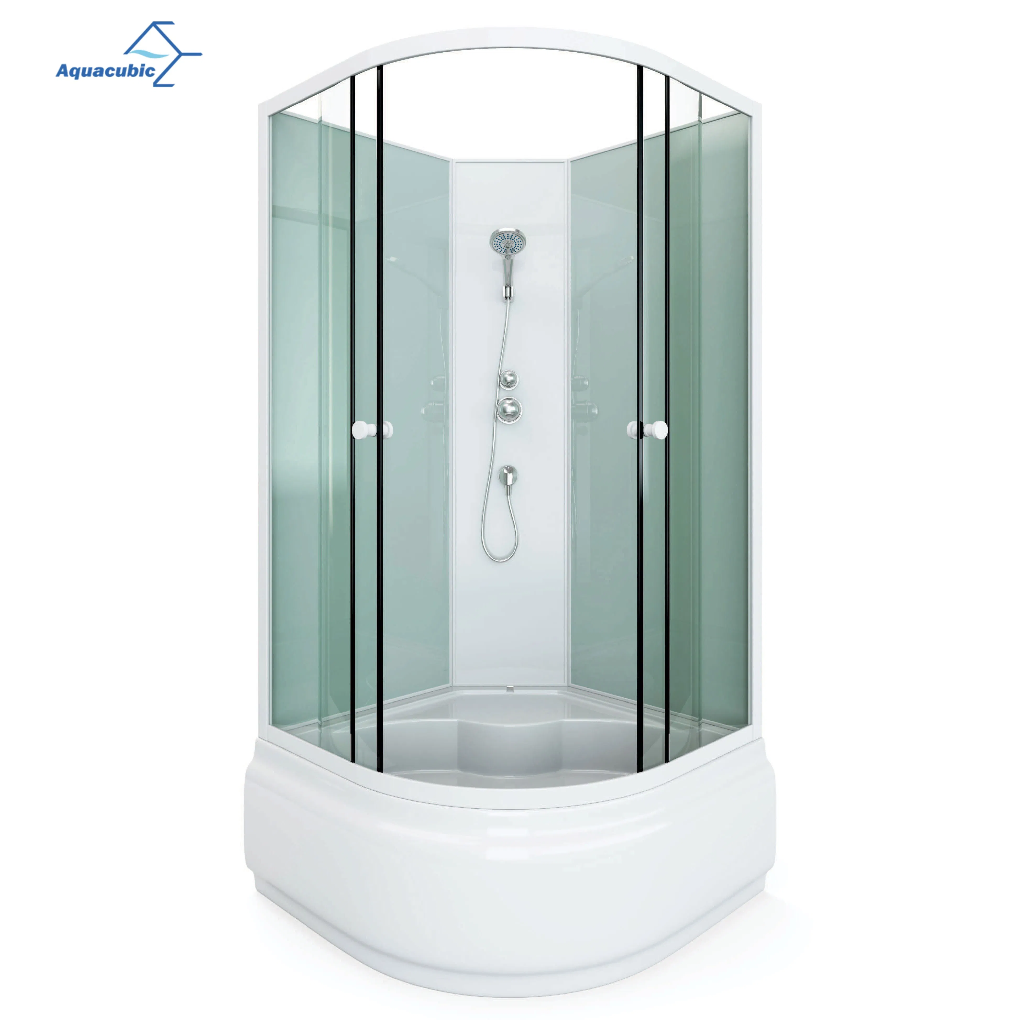 New Design Shower Cabin Cheap Rectangular Complete Massage Tempered Glass Computerized Shower Room