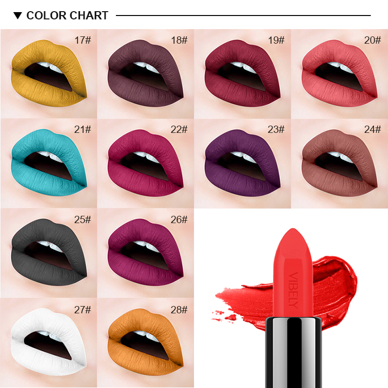 Makeup High Pigment Cruelty Free Waterproof Smooth Nude Matte Lipstick