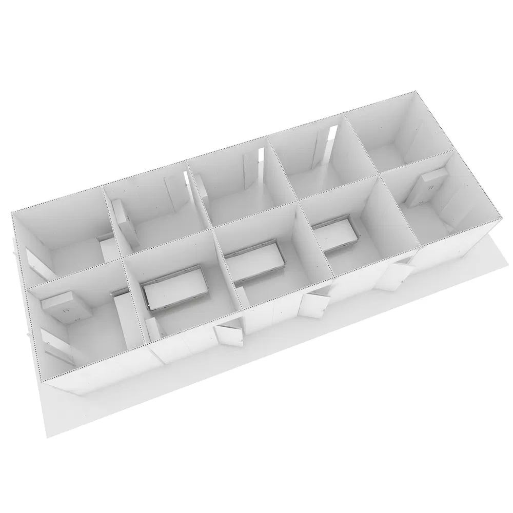 Portable Medical Isolation Booth for Patient Protection and Safety