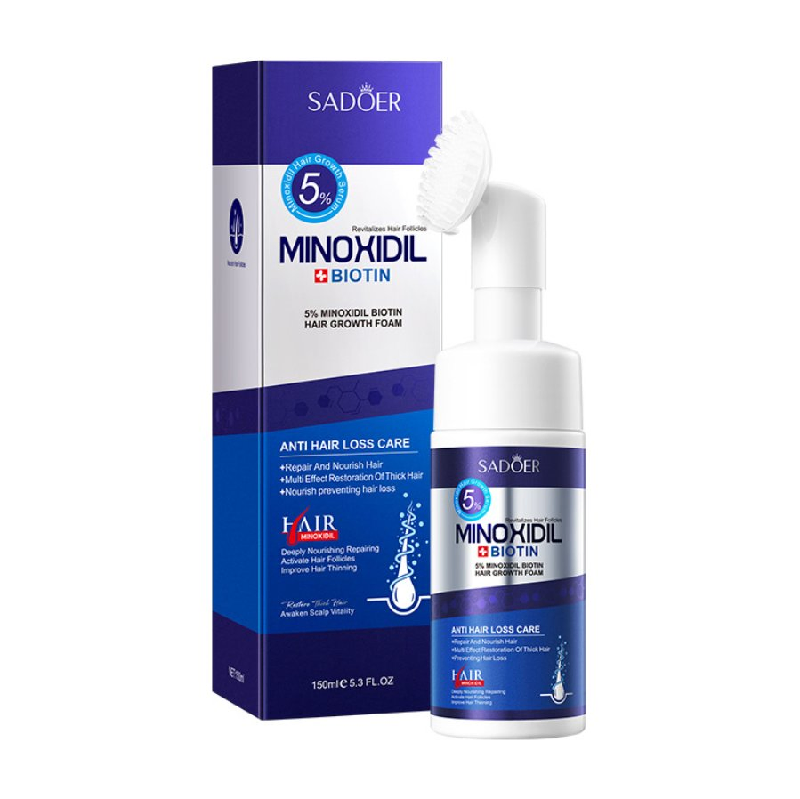 Online Hot Sale Deep Repair Hair Root Follicle Growth Serum Promotes Hair Fast Growing Product Castor Argan Oil Hair Growth Foam 5% Minoxidil Hair Growth Mousse