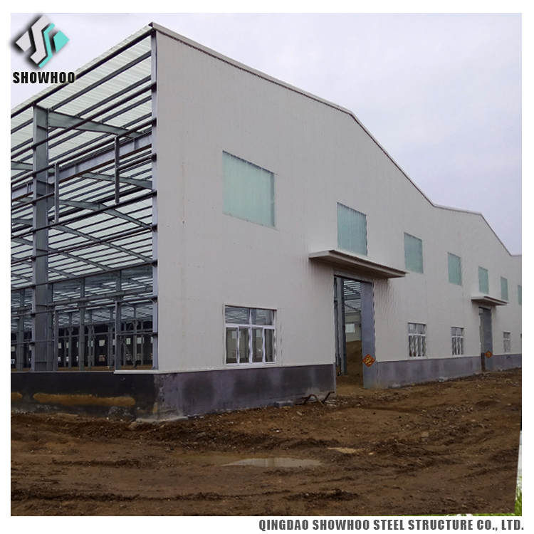 Steel Bar Storage Warehouse Shop Build Light Gauge Steel Structure Prefab Warehouse with Garage