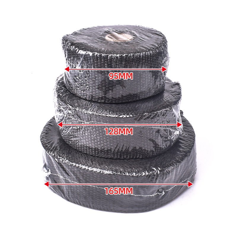 Fiberglass Exhaust Header Wrap Automotive Muffler Downpipe Heat Shield Black Tape Exhaust Insulating Wrap