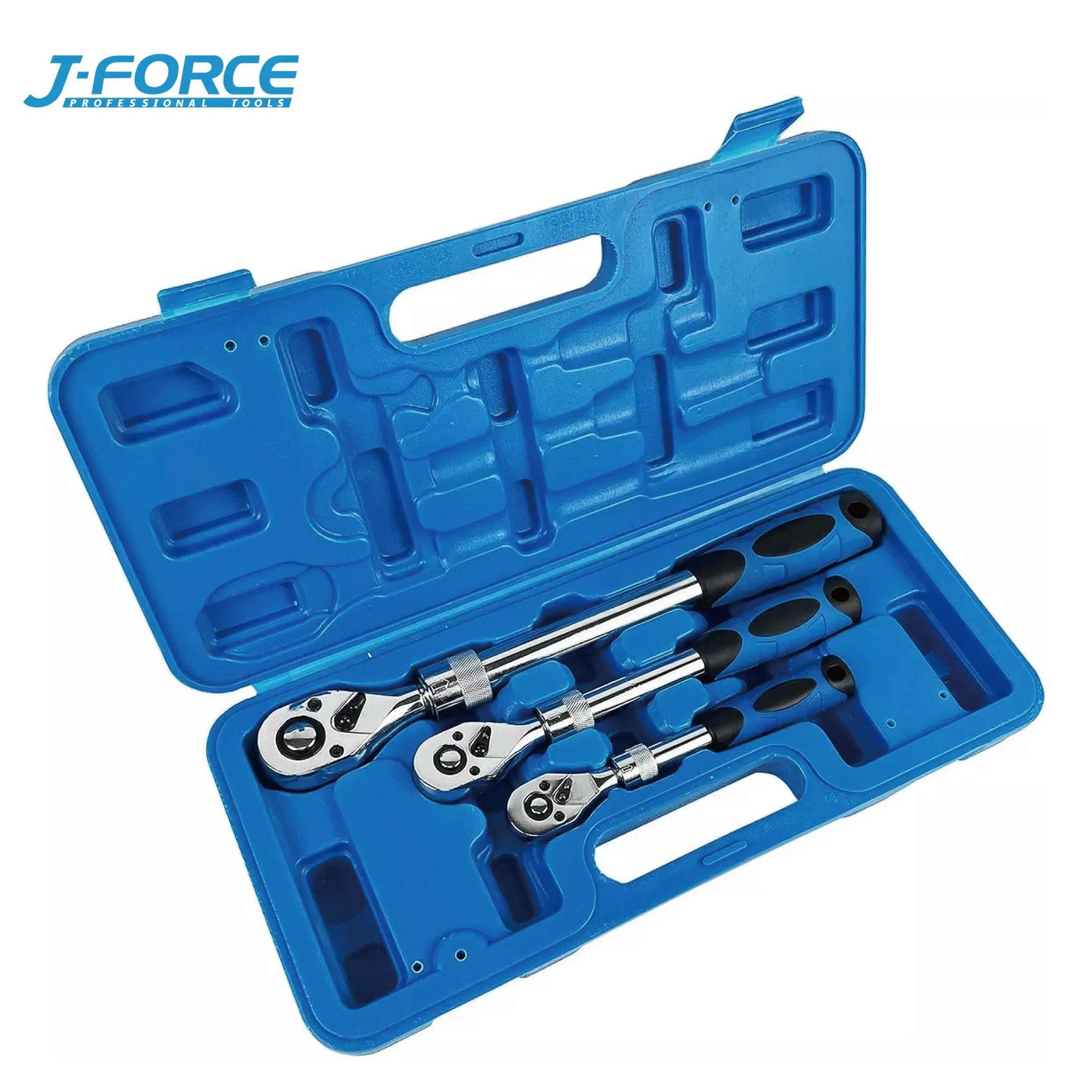 Гайковерт трещоточный 72 зуба, телескопический, быстросъемный