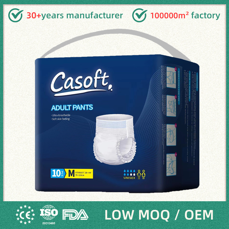 OEM ODM Incontinence Underwear Nappy Absorbency Disposable Adult Diapers