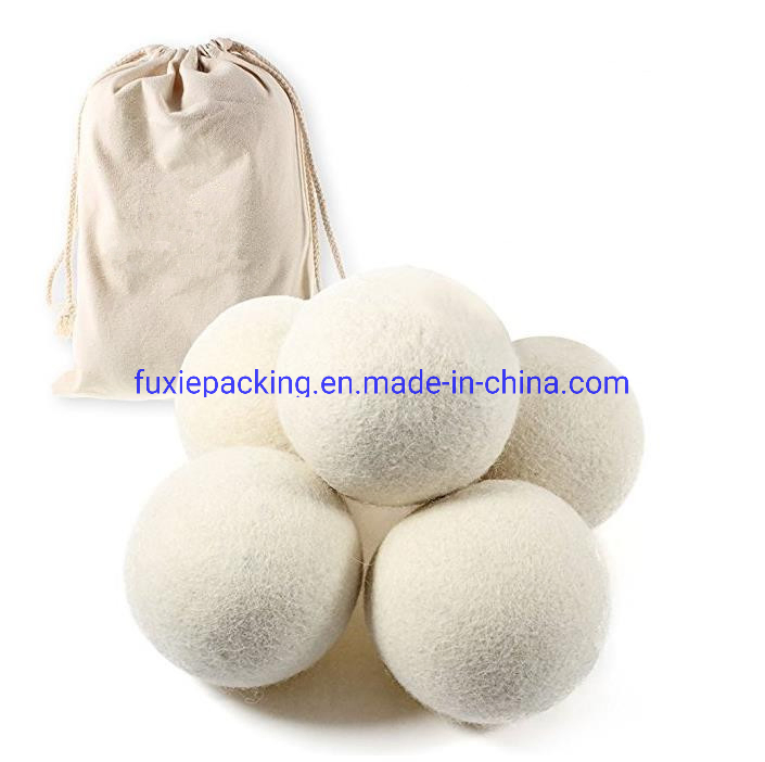Amazon 6 Pack Natural Fabric 100% New Zealand Wool Dryer Balls