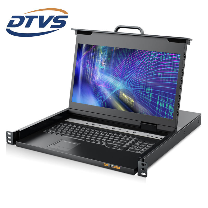 8-портовый KVM-коммутатор 1U с HDMI и 17.3" дисплеем