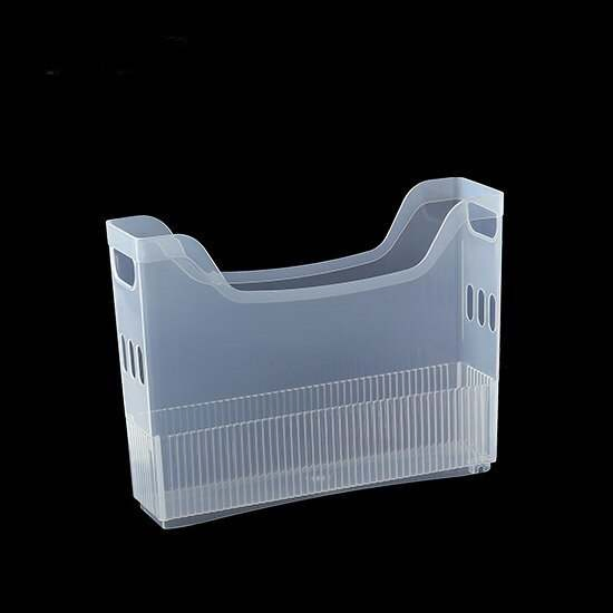 Kitchen Storage Office Folder Handle Plastic Transparent Upright