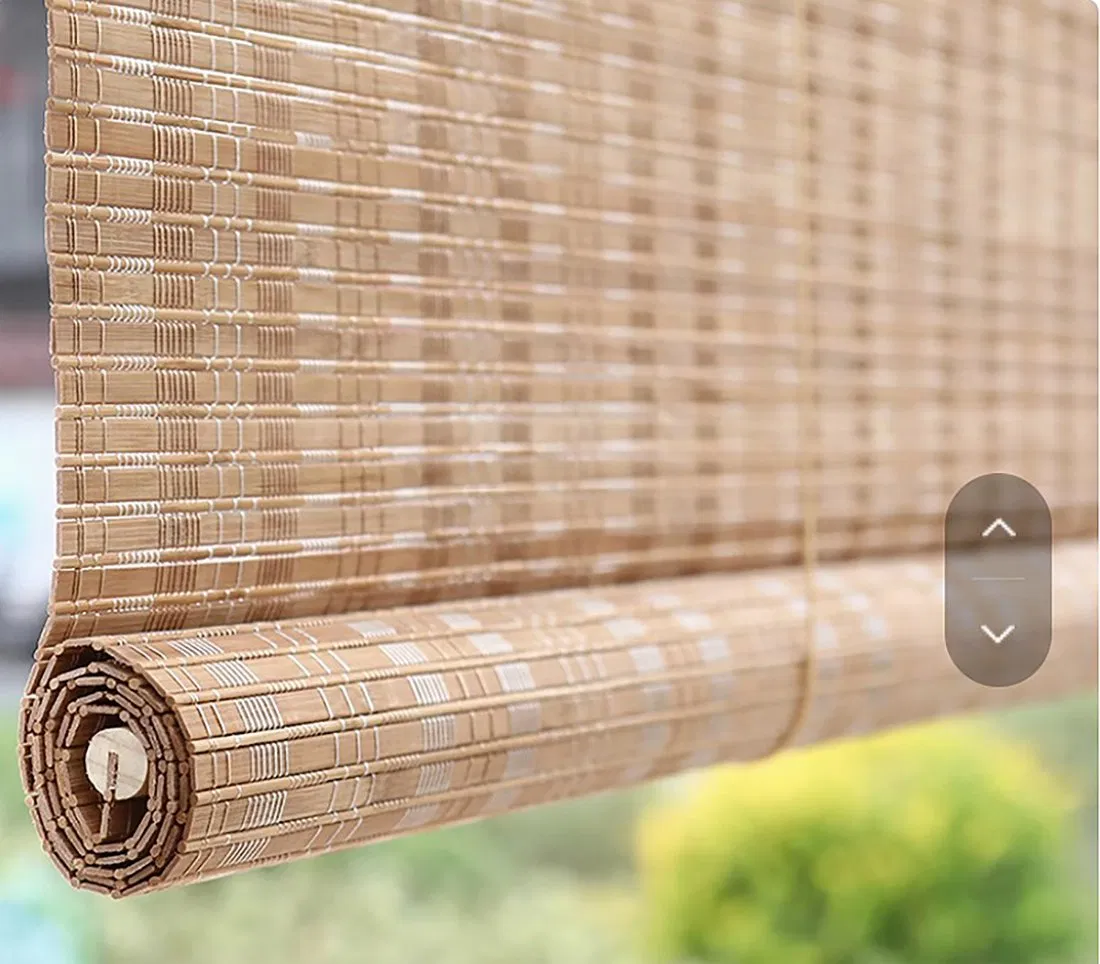 Customized Bamboo Window Curtains Blinds as Shade in Rolling or Roman Style