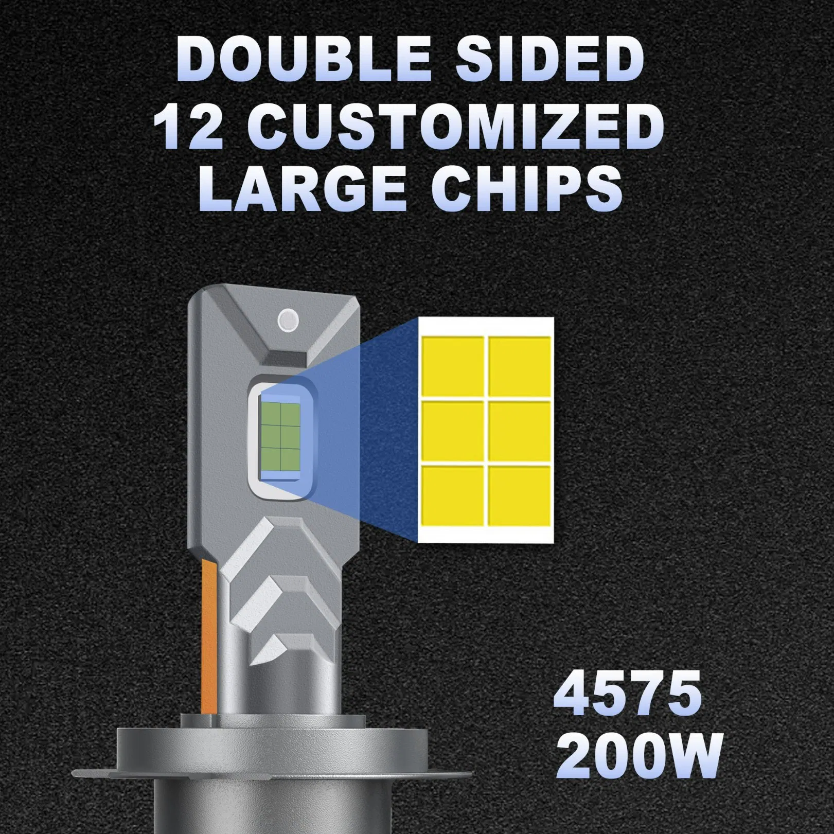 Комплект автомобильных светодиодных ламп 200W (9005, 9006, H13, H8, H4, H7)