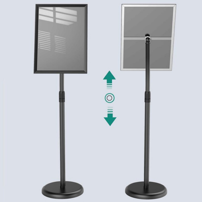 Foska Good Quality Exhibition Mobile Aluminum Alloy A2 A3 A4 Poster Display Stand for Business