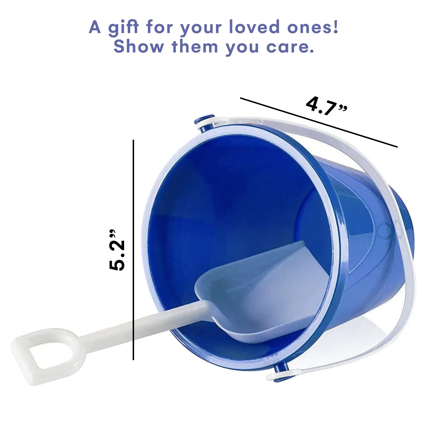 6PCS Beach Pails Sand Buckets Shovels Toy Pool Swim Toys Kids Toddler Sandcastle Buckets