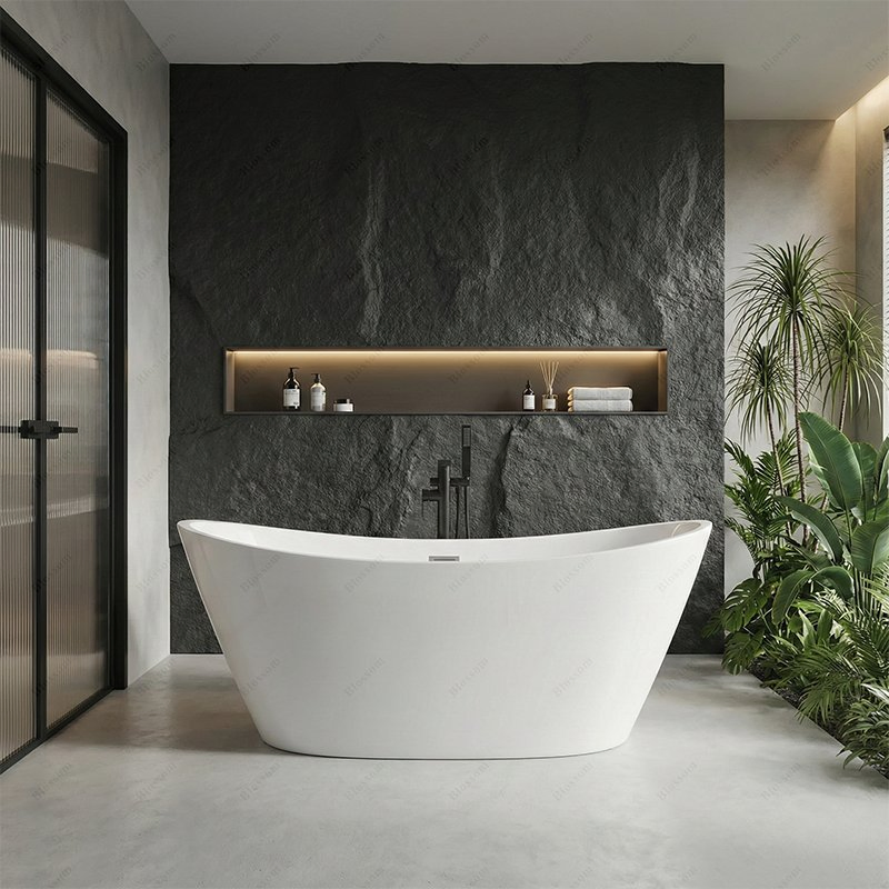 Угловая ванна Modern Simple Smooth без ободка