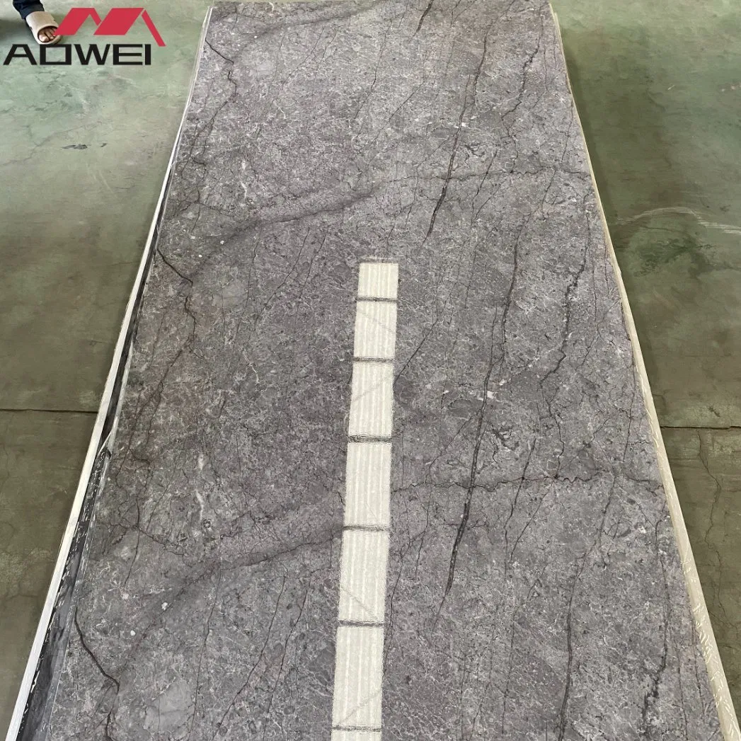 High Glossy PVC Marble Sheet Carbon WPC Interior Wall-Panels for Decoration