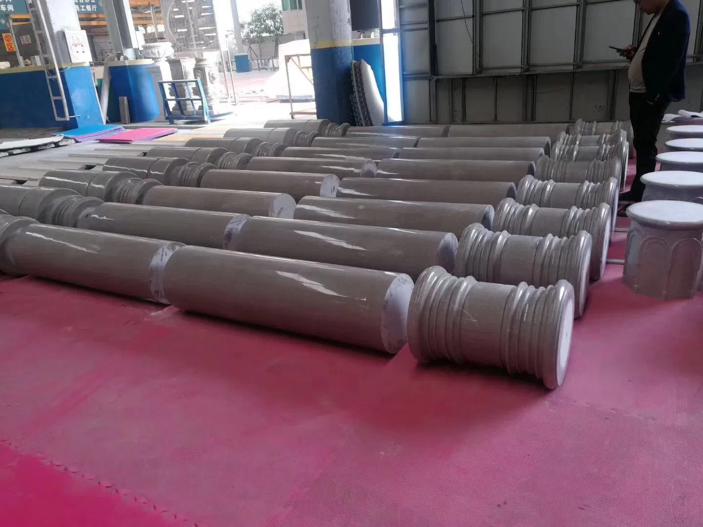 Stone Carving White/Grey/Yellow Granite Marble Roman Column/Pillar in Wholesale