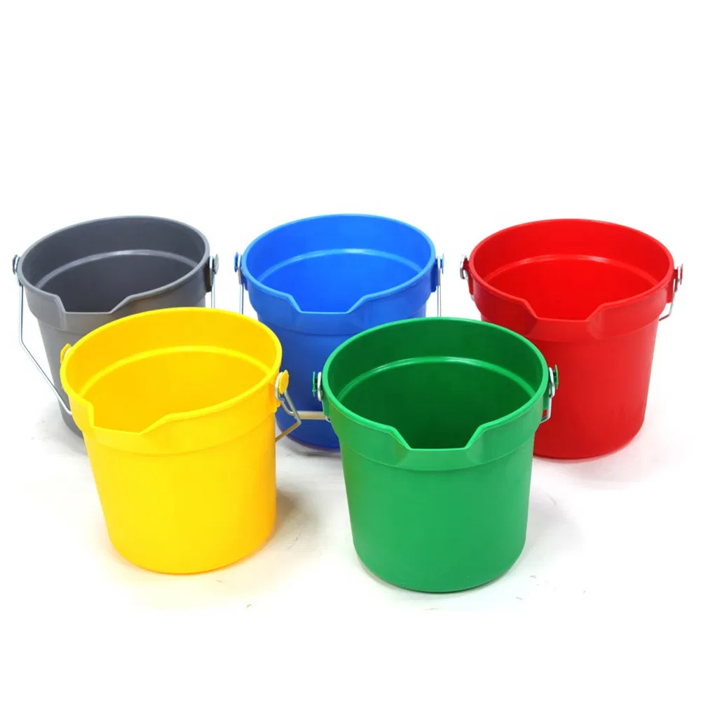 Setbest Versatile 14qt Plastic Cleaning Bucket with Spout for Easy Pouring