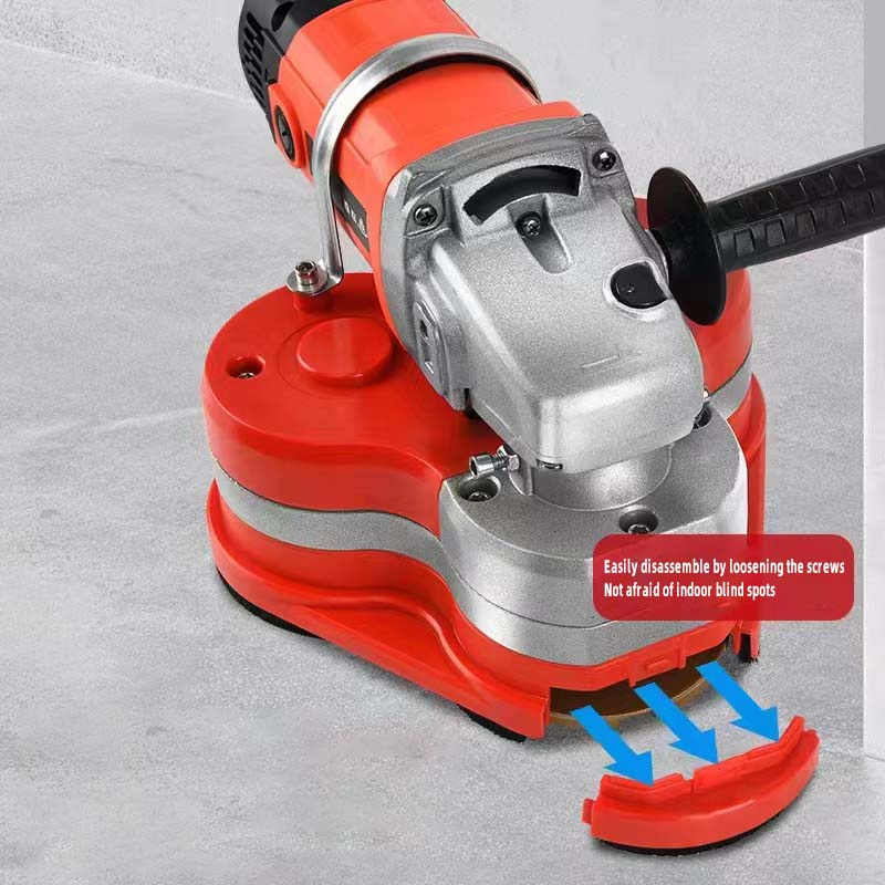 2024 New-Tech Electric Concrete Grinder Dustless Cement Marble Surface Grinding Tools for Polishing and Cleaning