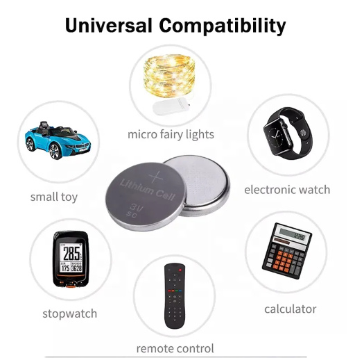 Icr1254 Cr2032 Li-Po Battery Cell 3.7V Button Lithium Polymer Batteries for Bluetooths Headset Button Coin Battery Cell with Replaceable Battery Rechargeable