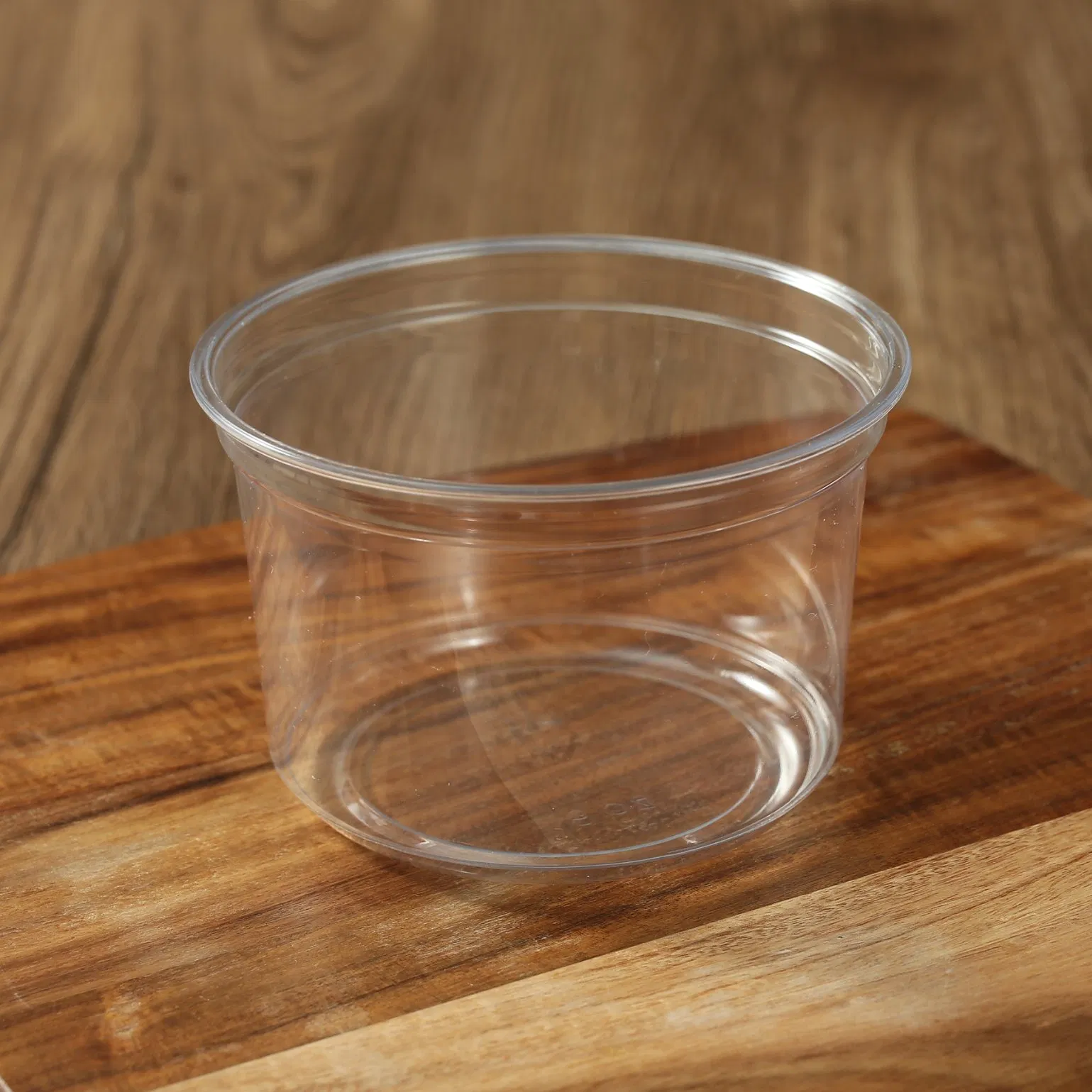 Factory Custom 12oz-16oz Pet/RPET Transparent Salad Bowl