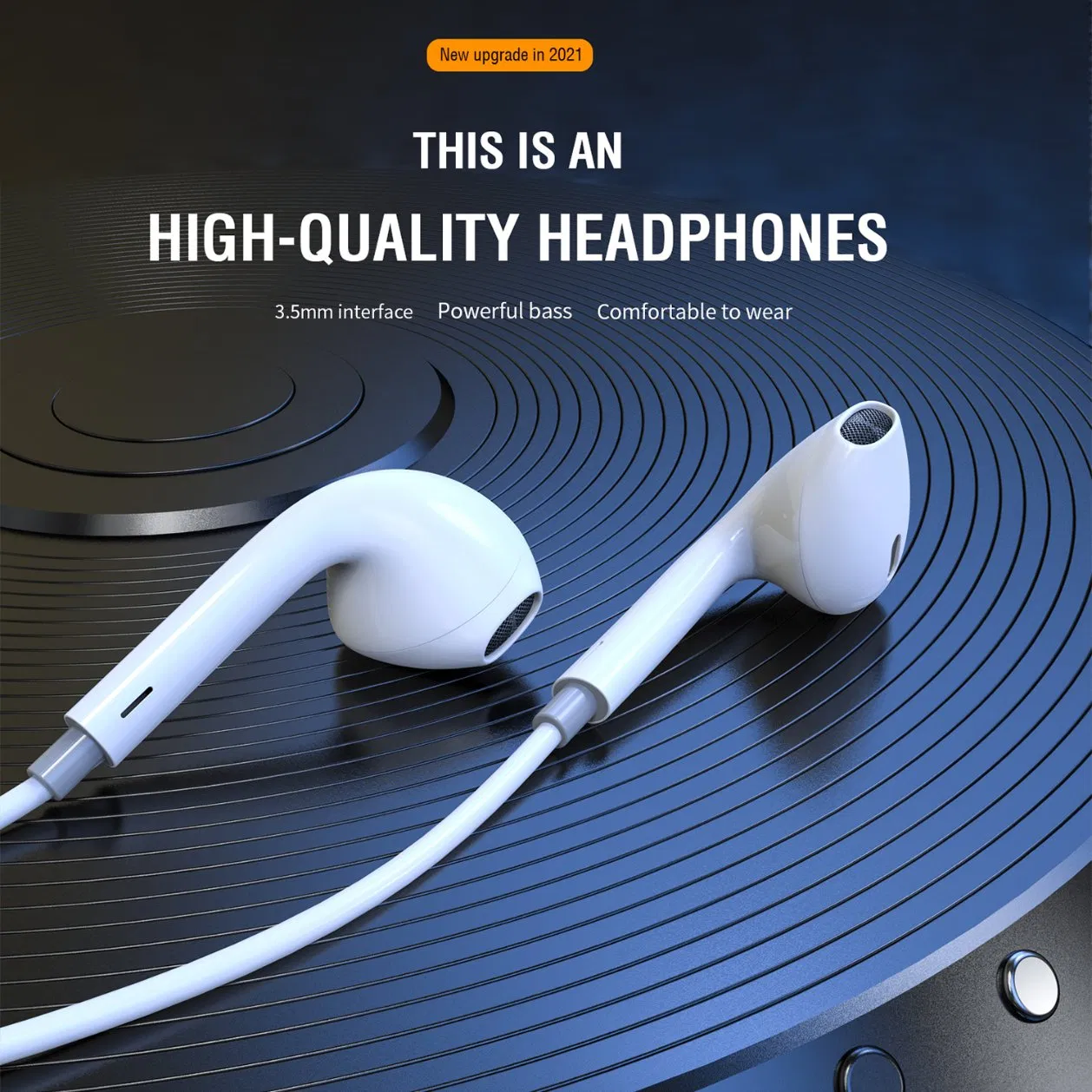 Проводные наушники Bluetooth с микрофоном, 3.5 мм