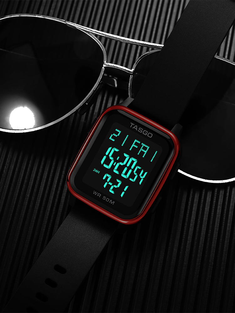 Square Pure Digital Smart Watch Light Weight School Watch Youth Children's Watches