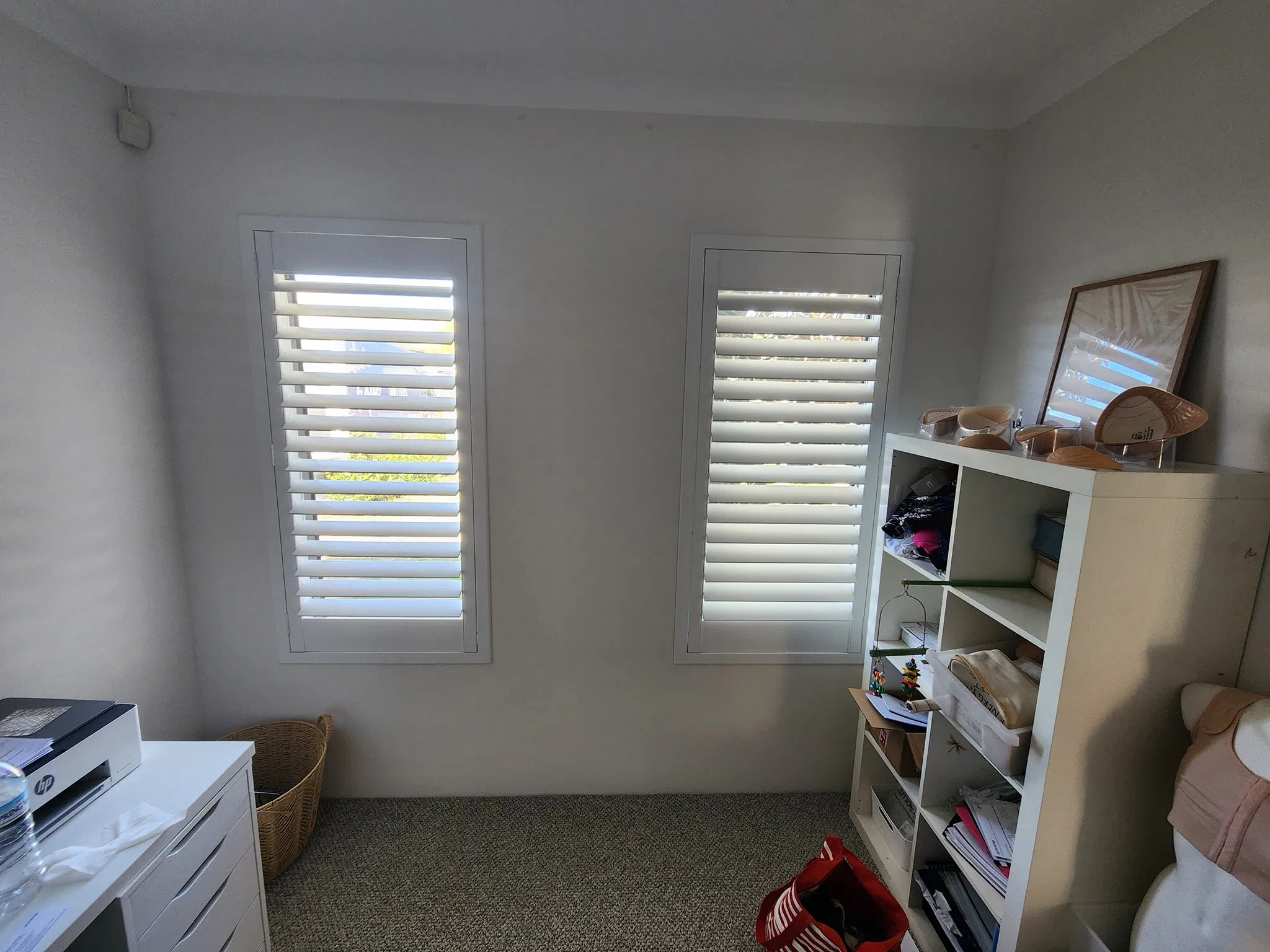 High Quality Wood Made Paulownia Basswood Window Louver Plantation Shutters for Bedroom