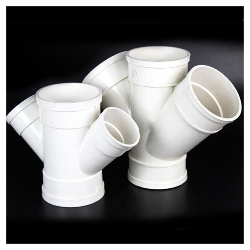Zhongcai Building Drainage Pipe Fittings Oblique Cross for Plumbing System Plastic Tube