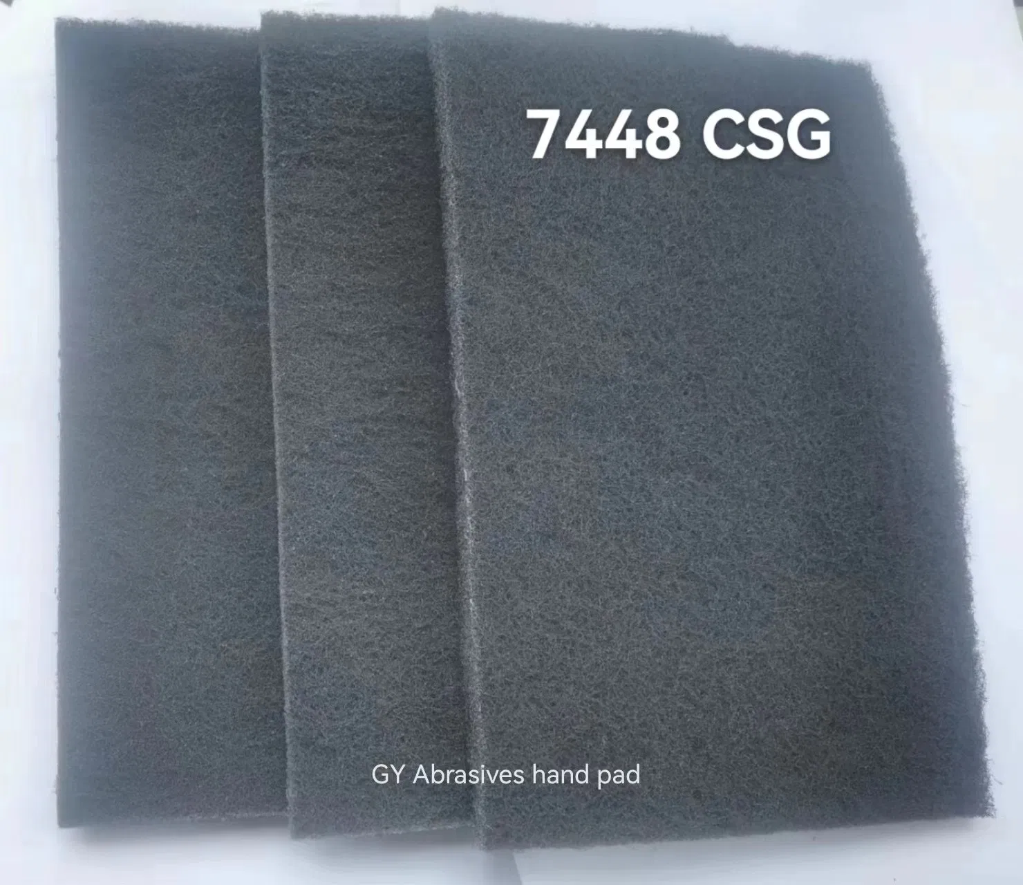 Серые нетканые ручные абразивные подушечки 7448
