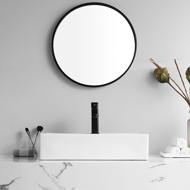 Factory Direct Ceramic Sink Bathroom White Glaze Counter Top Sink