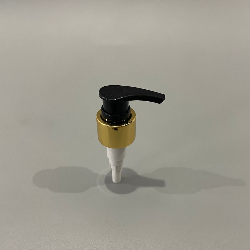 Eco Friendly Pet Plastic Square Empty Luxury Gold Pump for Shampoo and Conditioner Lotion Bottle