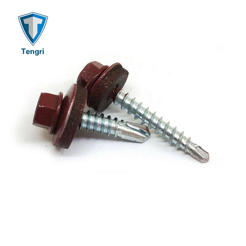 Zinc Plated Hexagon Metal Roofing Screws for Wood Roofng From Tengri