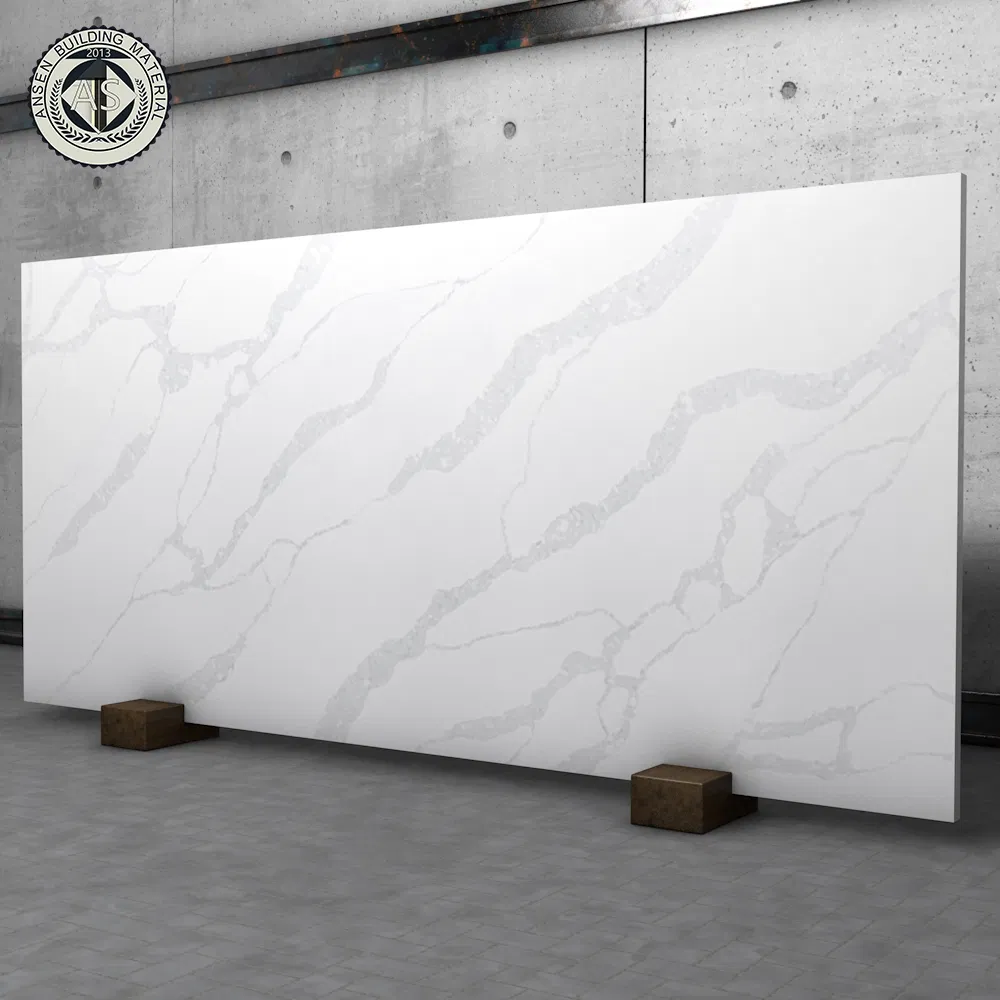 3200*1600*20mm Engineered Big Slab Solid Surface Polished Artificial Quartz Stone for Countertop