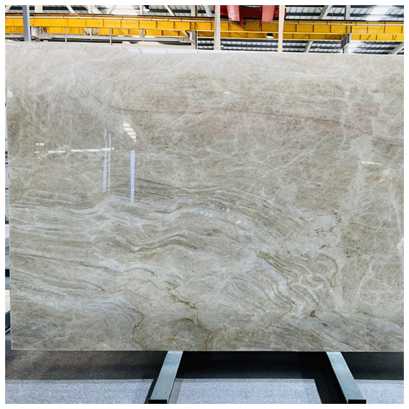 Braizlian Luxury Beige Perla Venata/Taj Mahal Quartzite for Villas and Mansions Projects