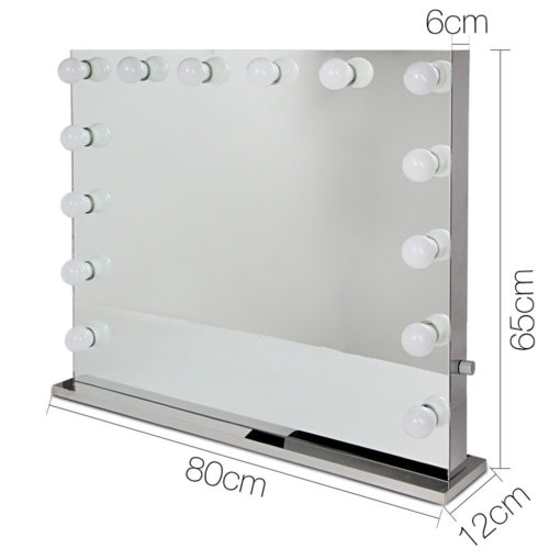 Ortonbath1 Rectangular Table Top Hollywood Make up Smart Bathroom Backlit Anti Fog Vanity LED Light Mirror Wall Mirror Bath LED Mirror