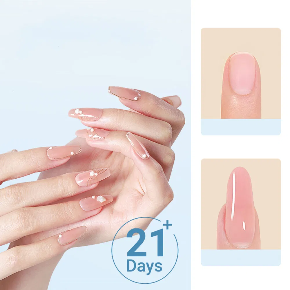 OEM Custom Products UV Gel Nails Polish Kit Low Odor Pigmented Non-Toxic Rubber Base Coat Nail Art