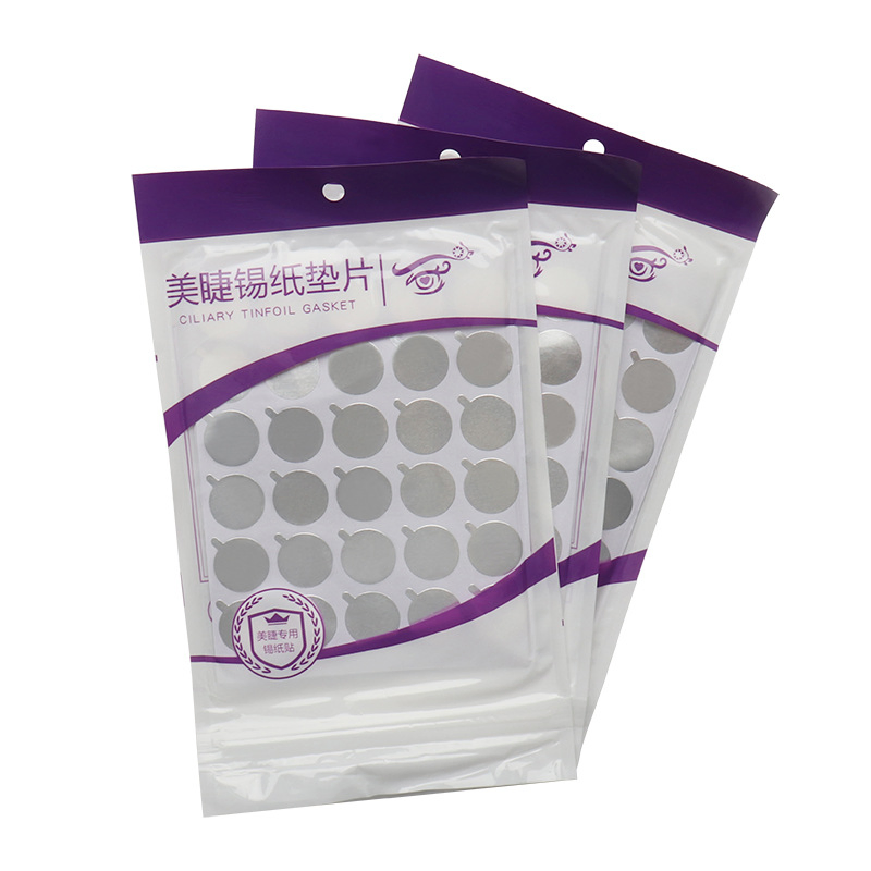Heart-Shaped Eyelash Extension Foil Stickers
