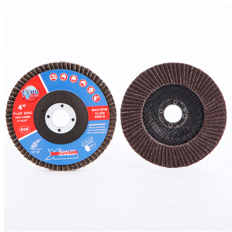 China Manufacturer 4 Inch Steel Polishing for Power Tools Abrasive Calcined Aluminium Flap Disc