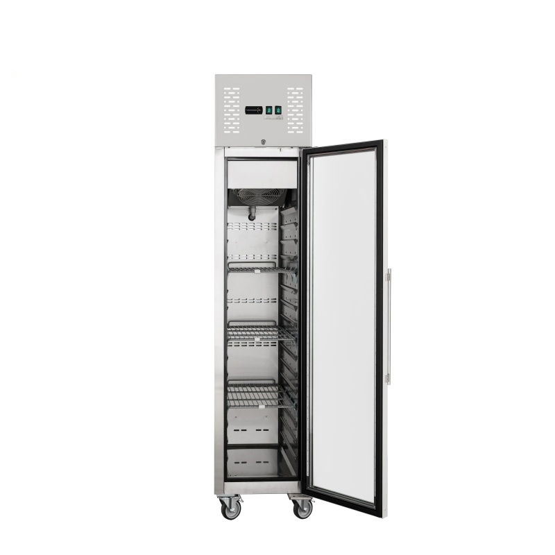 Glass Door Commercial Kitchen Gn1/1 Upright Freezer