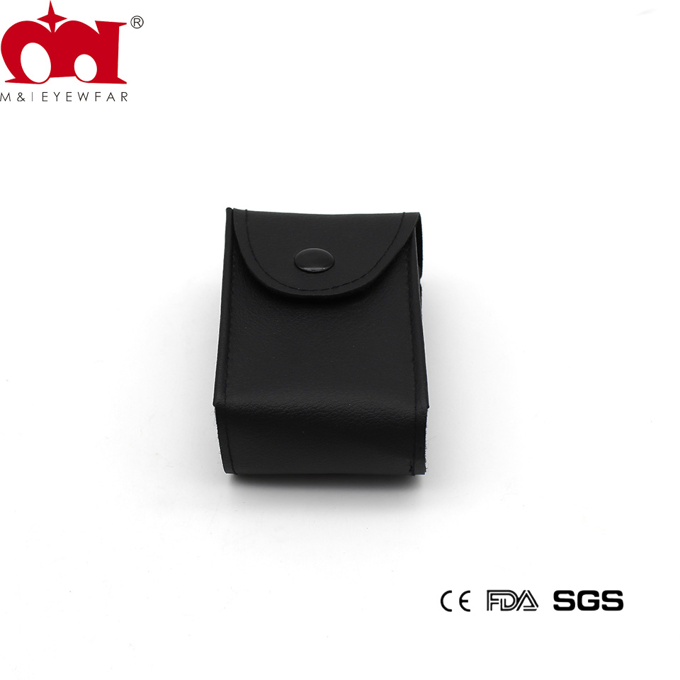 Black Simple Snap-on Portable Small Case Folding Reading Glasses Box