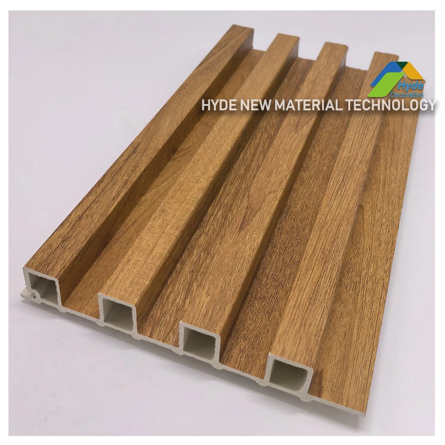 Popular Wood Design 168*22*2900mm /168*24*2900mm Panel De Pared WPC 3D Fluted Panel Factory