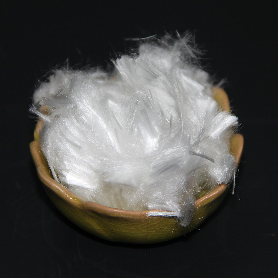 White PP Polypropylene Microfiber for Concrete